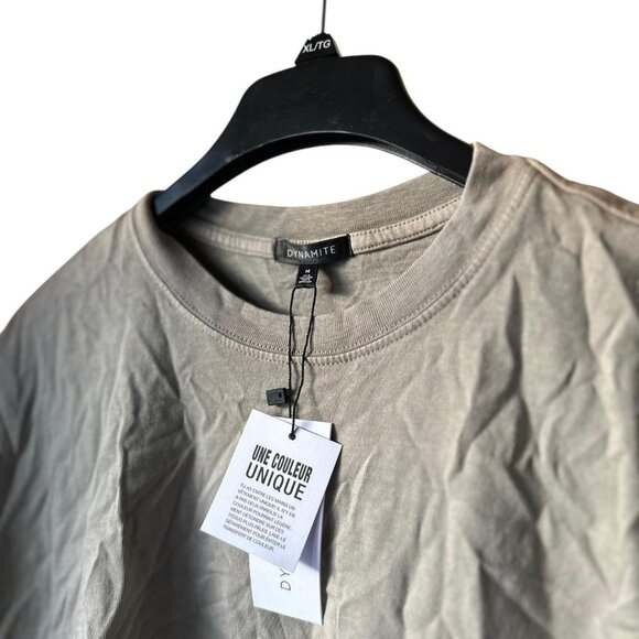 Dynamite Beige Crop Top - Picture 2 of 2